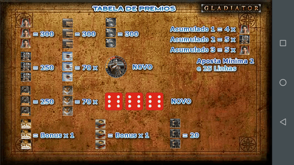 Gladiador Slot Caça Níquel Screenshot 2