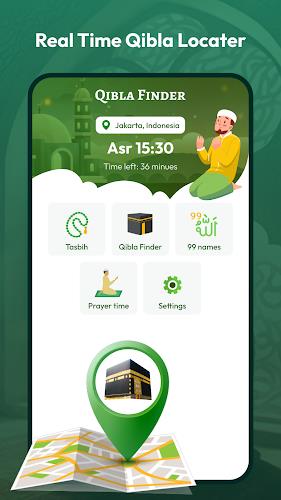 Qibla Direction - Qibla Finder Ảnh chụp màn hình 1