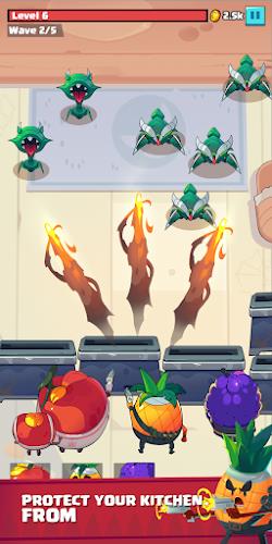 Fruit War: Idle Defense Game Ảnh chụp màn hình 1