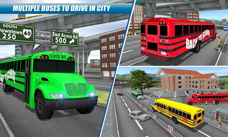 School Bus Driving Game Captura de pantalla 4