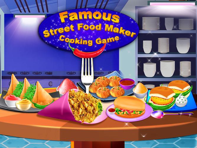 Indian Street Food Cooking Fun Screenshot 1