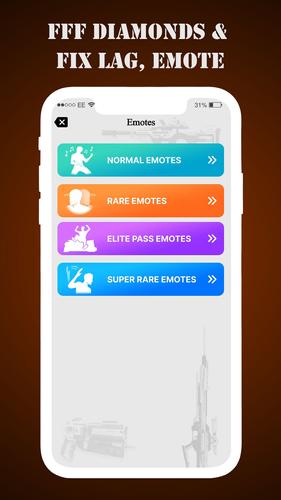 FFF Skin Tools Diamond & Emote Screenshot 4