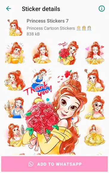 Princess Cartoon WAsticker应用截图第3张