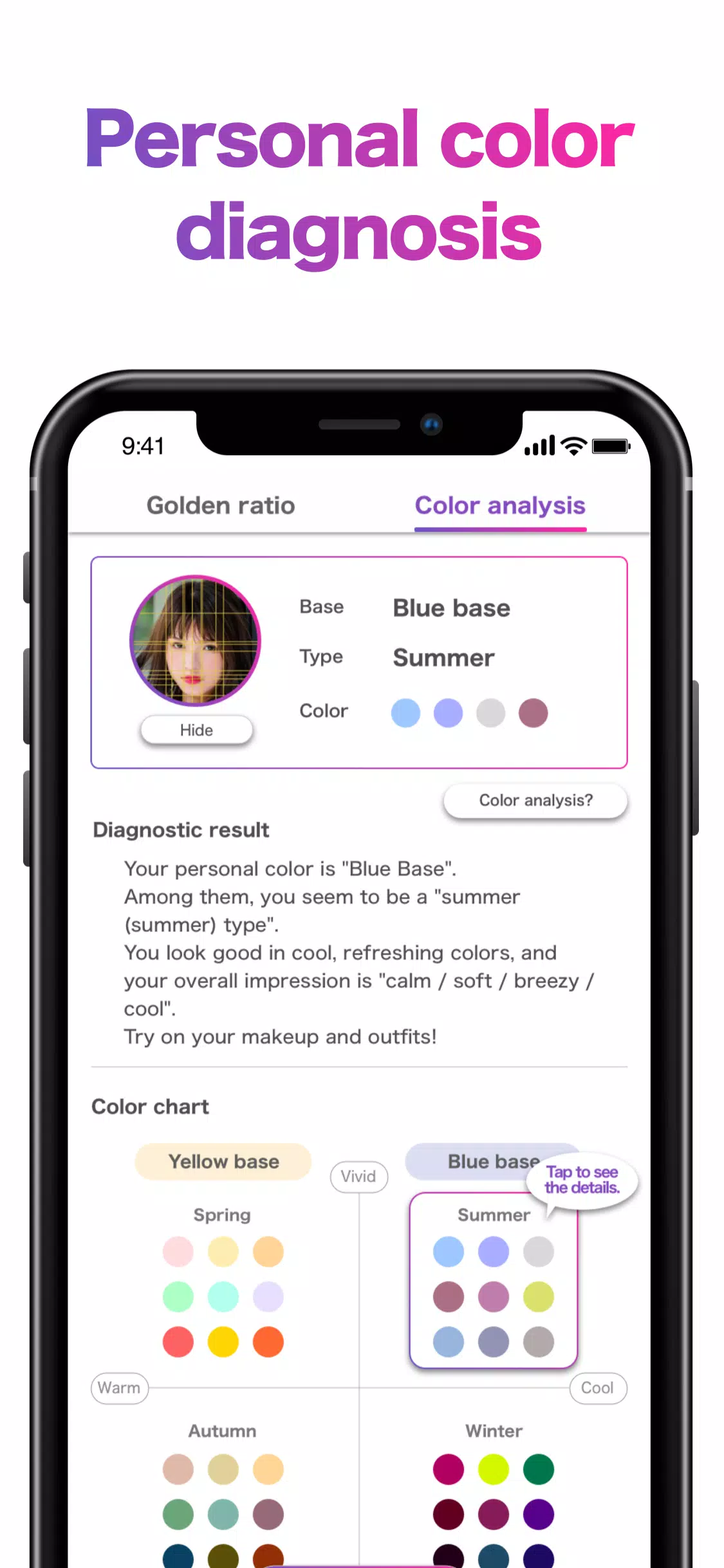 「FaceScore」顔のバランスを点数で採点 顔診断アプリ Скриншот 3