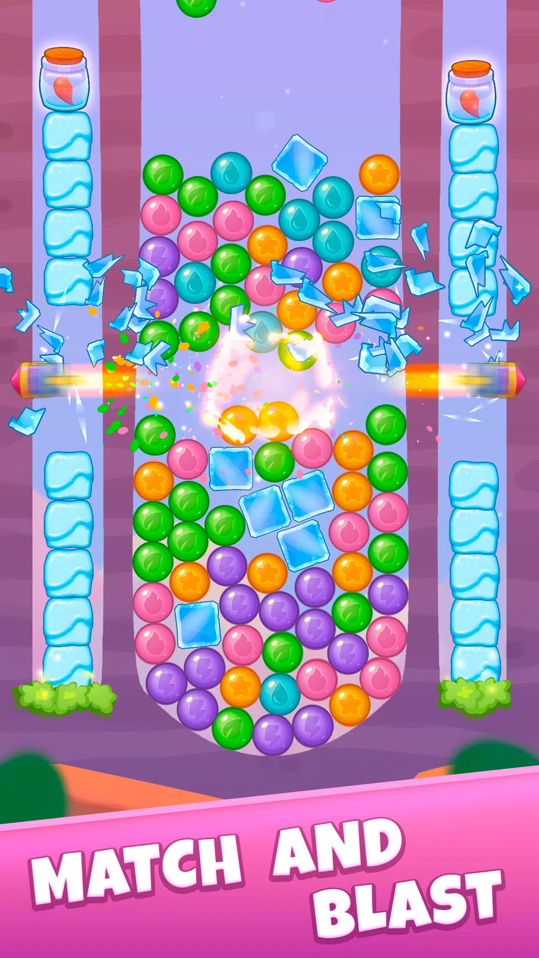 Pop Blast - Match Ball Puzzle ဖန်သားပြင်ဓာတ်ပုံ 3