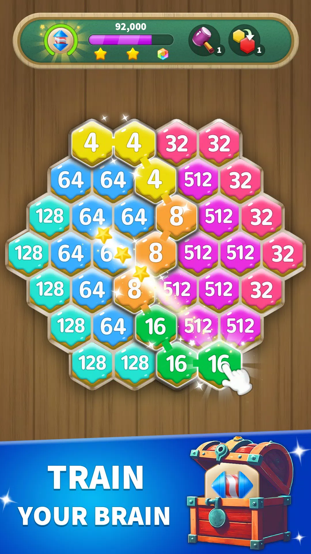 Hexa Connect: 2048 Puzzle Скриншот 2