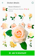 Roses Stickers for WhatsApp Captura de tela 4