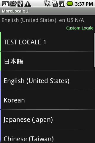 Touchscreen Calibration Capture d’écran 3