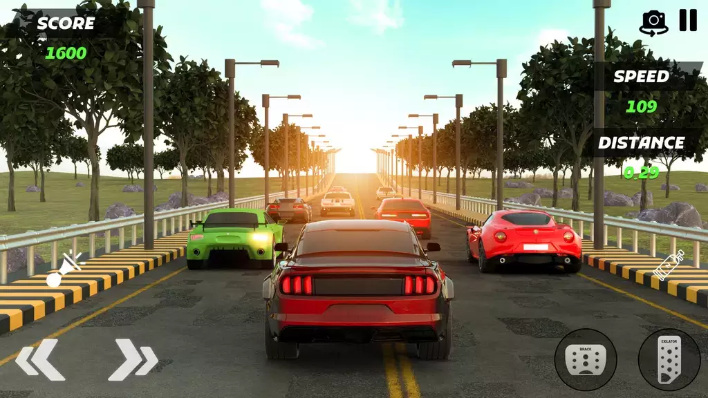 Turbo Traffic Car Racing Game Tangkapan skrin 4