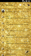 SMS Messages GlitterGold Glass Скриншот 3