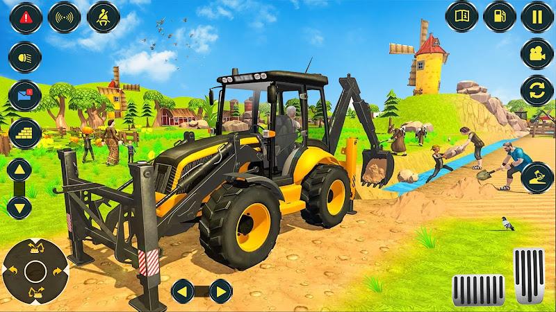 Village Excavator JCB Games Скриншот 4