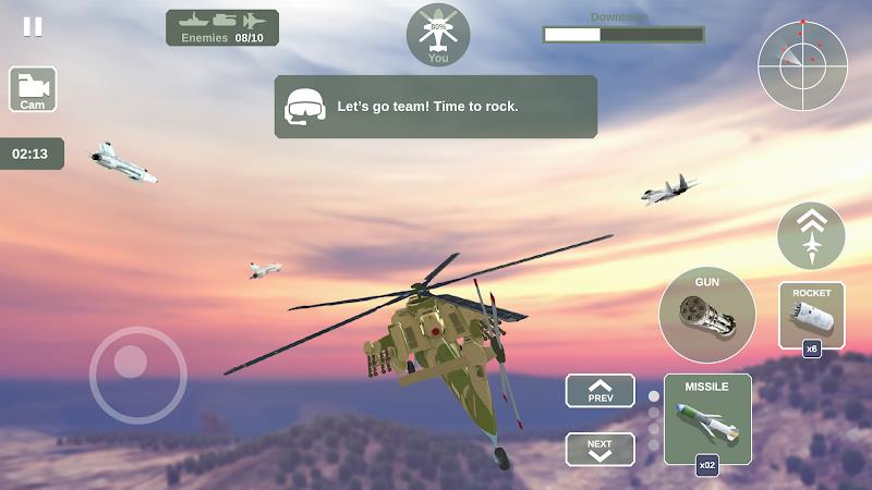 Helicopter Simulator: Warfare Ảnh chụp màn hình 1