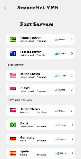 SecureNet VPN: Fast & Secure應用截圖第4張