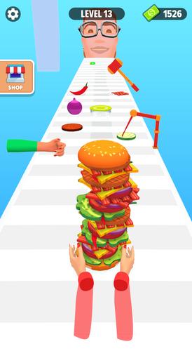 Burger Stack Run Game Ảnh chụp màn hình 4