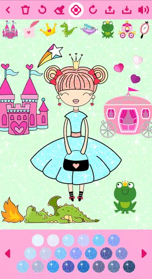 Princess Coloring Book offline Capture d'écran 4