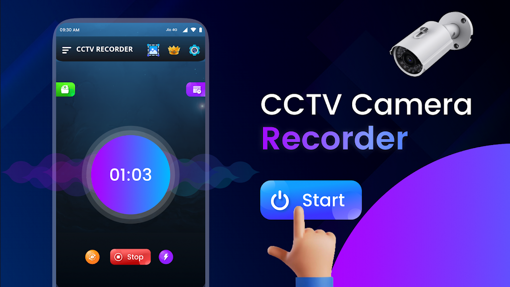 CCTV Camera Video Recorder App スクリーンショット 1