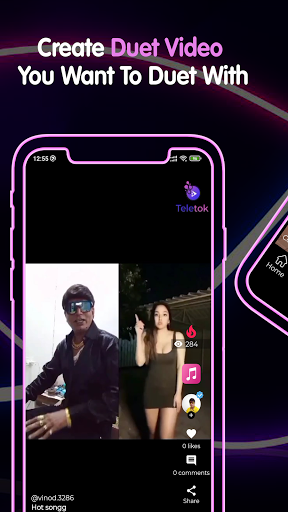 Teletok - Share your video with your Friends Captura de tela 1