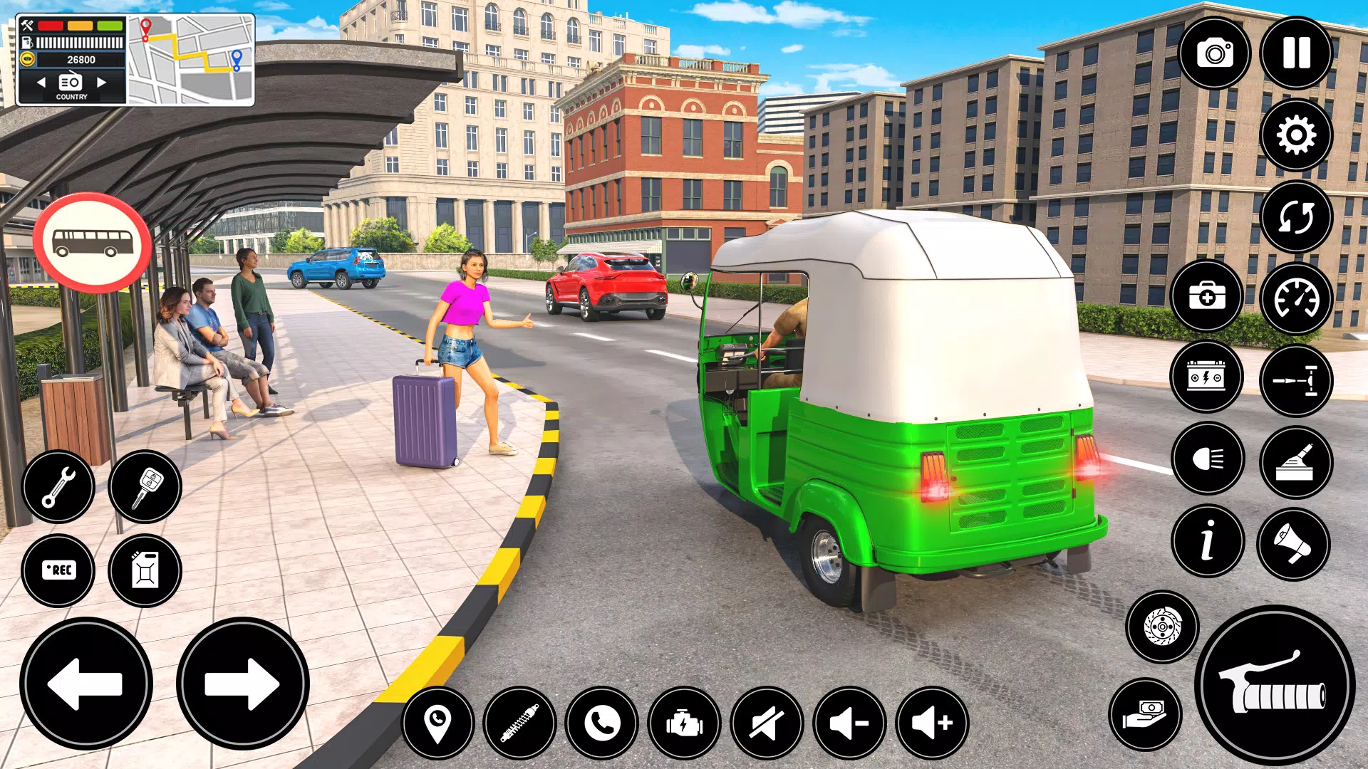 Auto Tuk Tuk Rickshaw Game 스크린샷 1