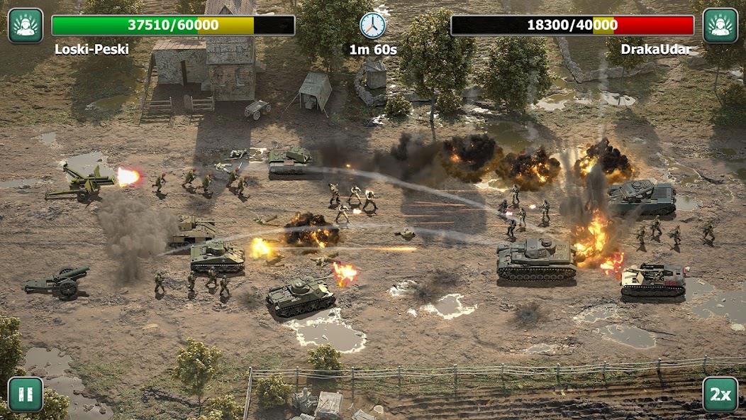 Heroes of War: Idle army game Mod Ảnh chụp màn hình 4