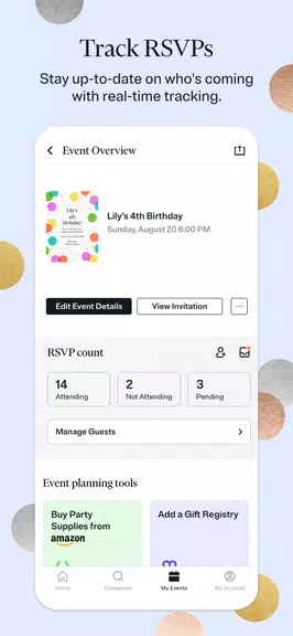 Evite: Email & SMS Invitations Schermafbeelding 3