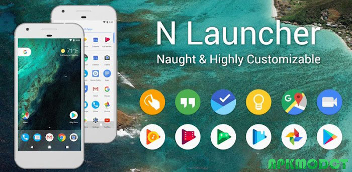 N+ Launcher Pro – Nougat 7.0 Zrzut ekranu 1