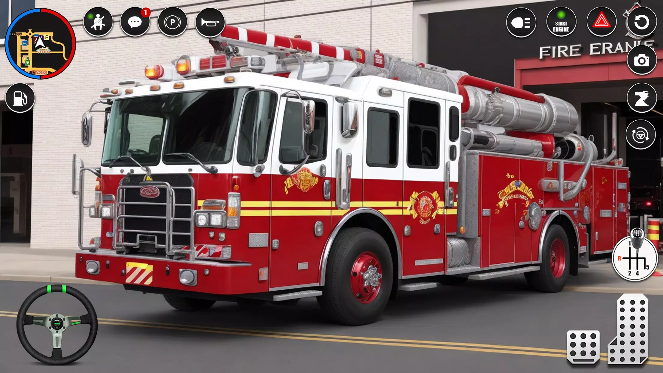 Schermata Fire Truck Rescue Sim Games 3d 3