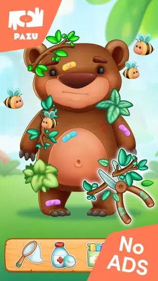 Jungle Animal Kids Care Games Zrzut ekranu 2