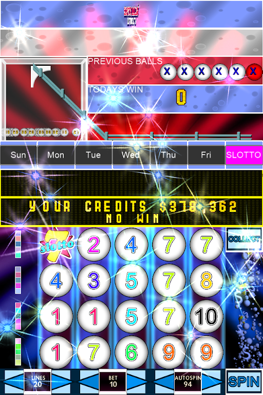 Slotto Balls™ Lottery Fruit Machine Screenshot 1