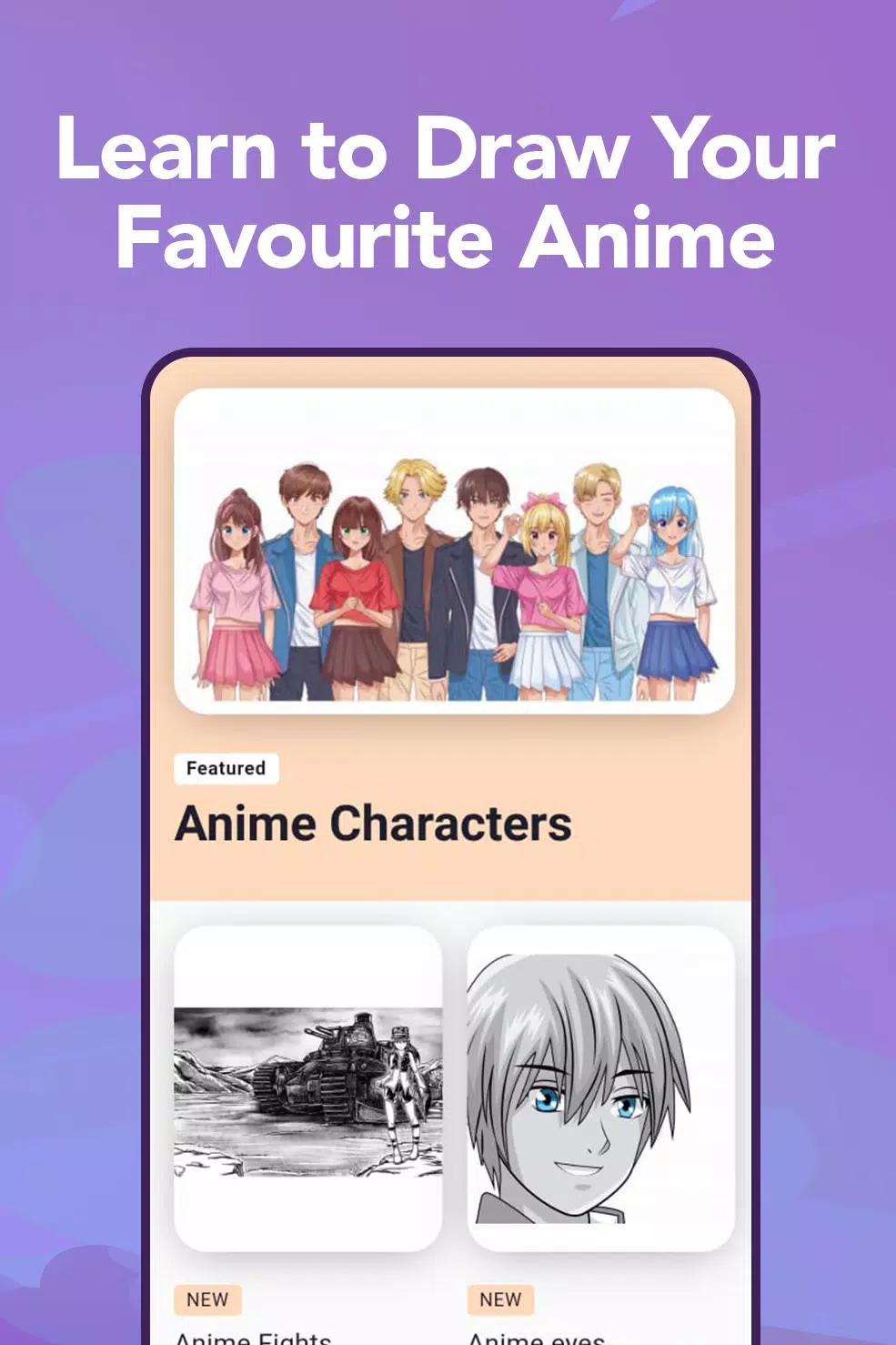 Learn to Draw Anime by Steps应用截图第1张