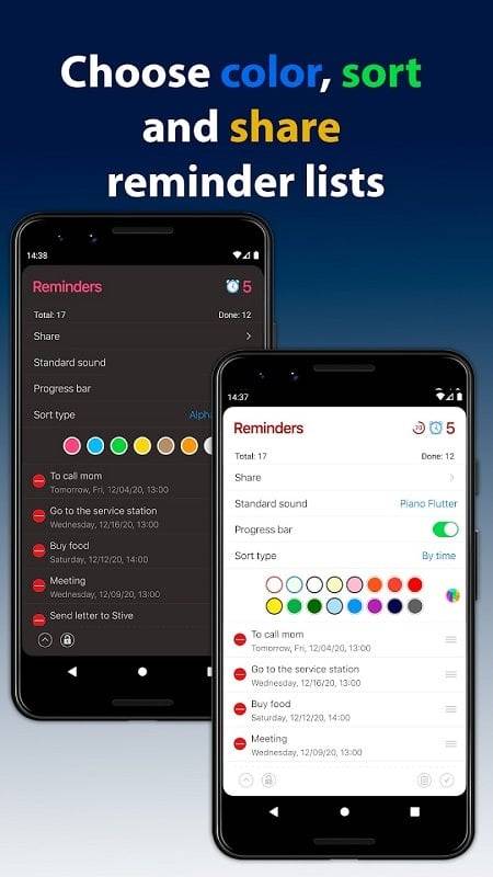 Schermata Reminders 3