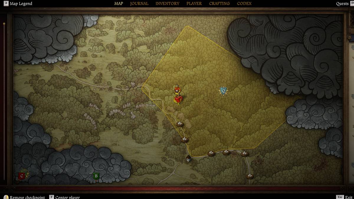 สถานที่ตั้งแคมป์ 5 ในราชอาณาจักรมาปลดปล่อย 2 Bird of Prey Quest