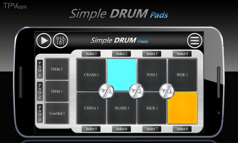 Simple Drums Rock - ドラムセット スクリーンショット 2