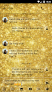 SMS Messages GlitterGold Glass Скриншот 2