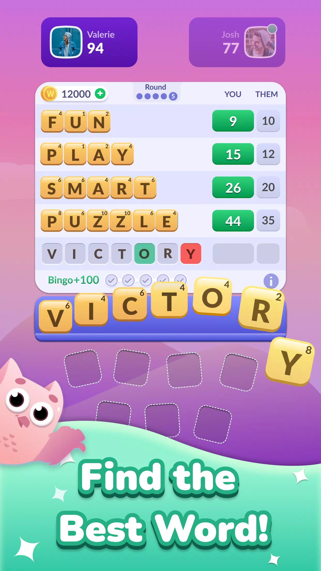 Word Roll - Word Bingo スクリーンショット 2