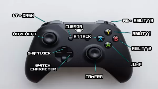 Xbox-Controller-Layout für Anime Saga