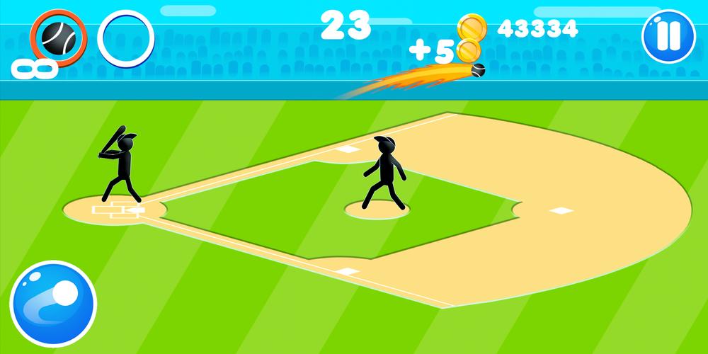 Stickman Baseball Ekran Görüntüsü 2