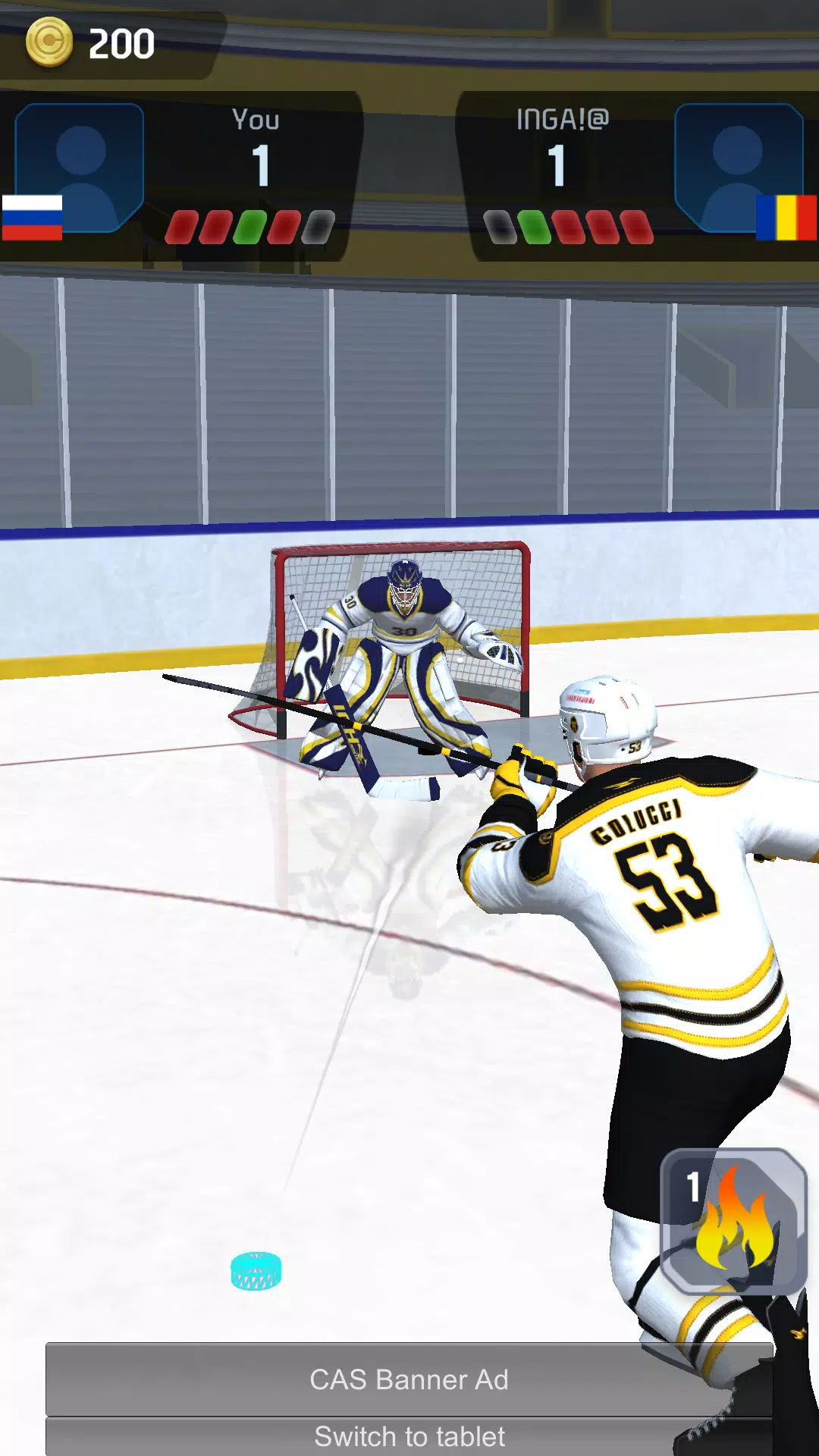 Hockey Game Stars 3D स्क्रीनशॉट 4