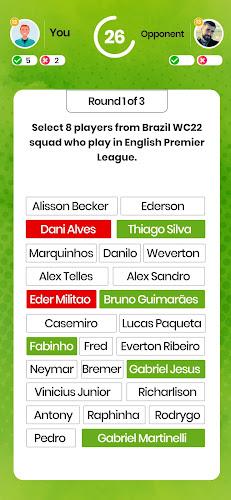 Footy Brains – Soccer Trivia Captura de tela 1