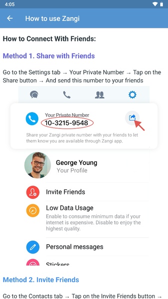 Zangi Messenger Screenshot 2