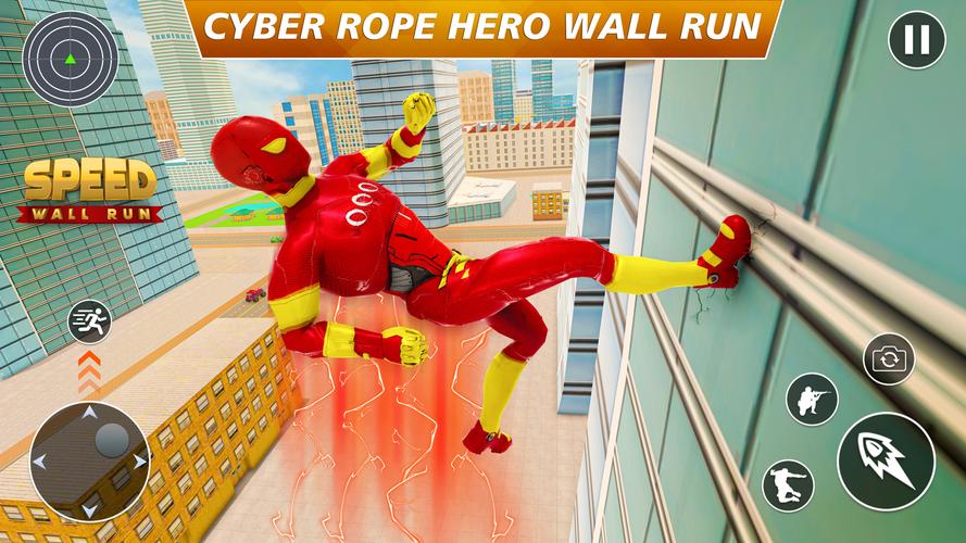 Cyber Rope Hero ဖန်သားပြင်ဓာတ်ပုံ 4