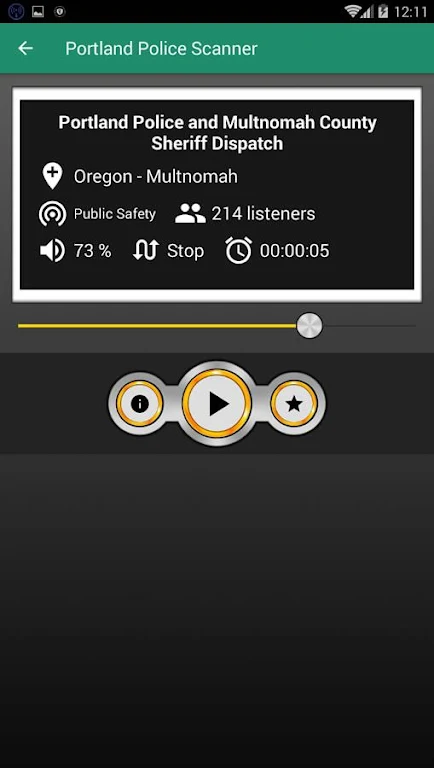 Portland Police Scanner Free Police Scanner App স্ক্রিনশট 1