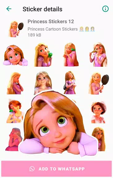 Princess Cartoon WAsticker应用截图第1张