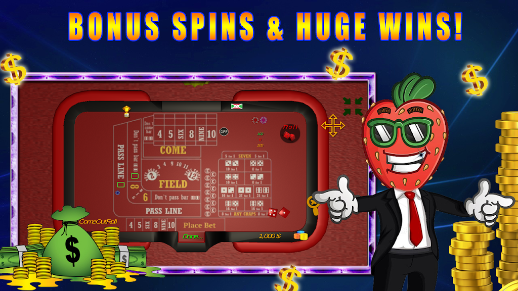 Virtuelles Casino - Craps Spiel Online Tangkapan skrin 1