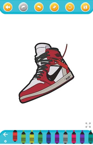 coloring sneakers Screenshot 1