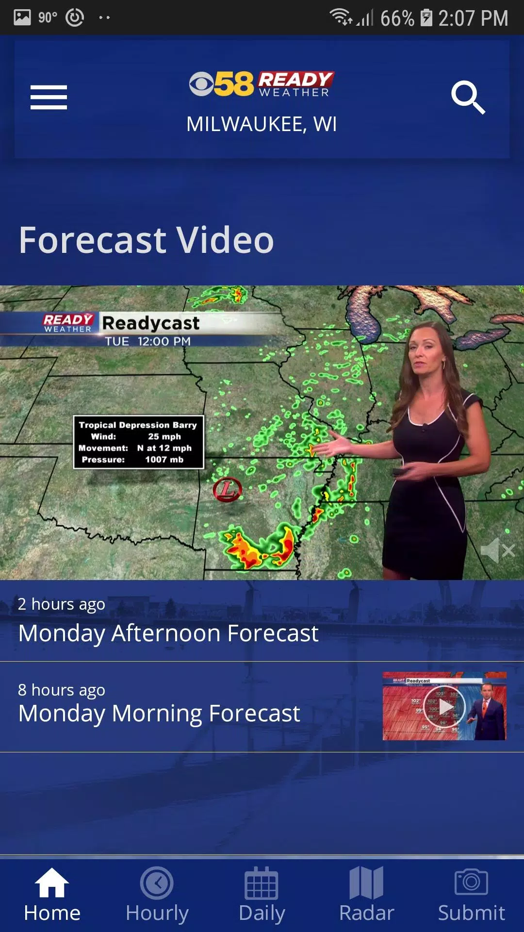 CBS 58 Ready Weather Screenshot 1