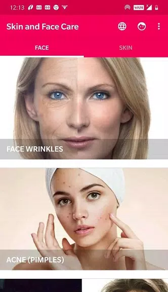 Skin and Face Care - acne, fai 스크린샷 1