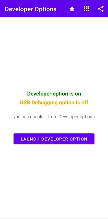 Developer Options Capture d’écran 3