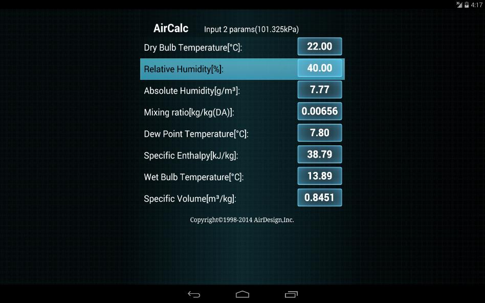 AirCalc for Android Captura de tela 4