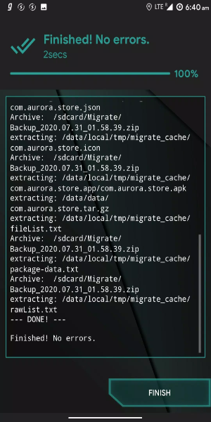 Migrate Flasher Capture d’écran 1