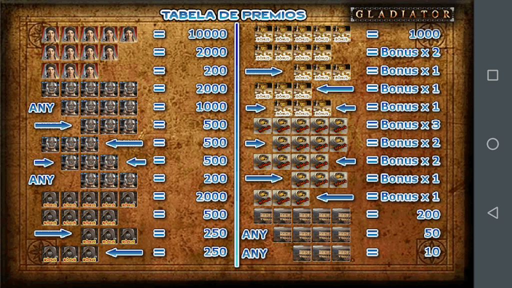 Gladiador Slot Caça Níquel Screenshot 3